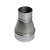 Переход оцинкованный D160/d140 мм, оц.0,5 мм. несимметричный